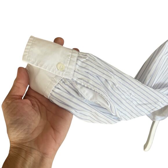 Antonelli Boxy Oversize Button Up Shirt Size 44 US 8 Made in Italy - Picture 6 of 14